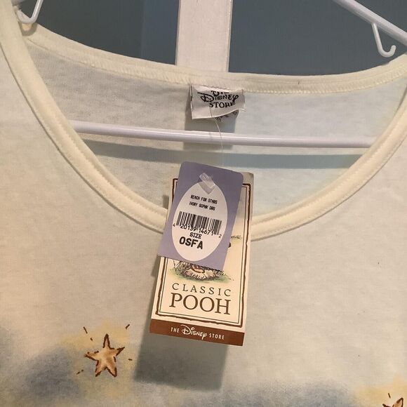 Deadstock brand new toy tags Pooh Piglet Vintage 90s Disney T-Shirt on size fits - Picture 7 of 7